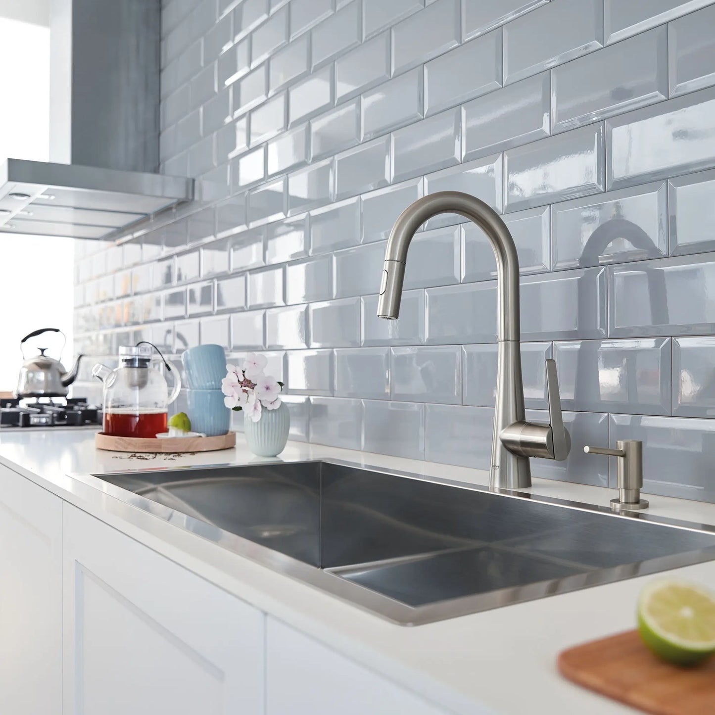 GROHE 30026DC2 GROHE Zedra Single-Handle Beverage Faucet (Cold Water Only) with Filtration 1.75 GPM - Supersteel