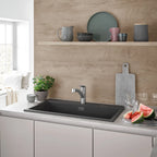 GROHE 30306DC1 Eurosmart Single-Handle Dual Spray Pull-Out Kitchen Faucet 1.75 gpm - Supersteel