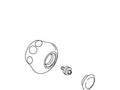KOHLER K-71840 Knob Hdl S/C B&Shwr