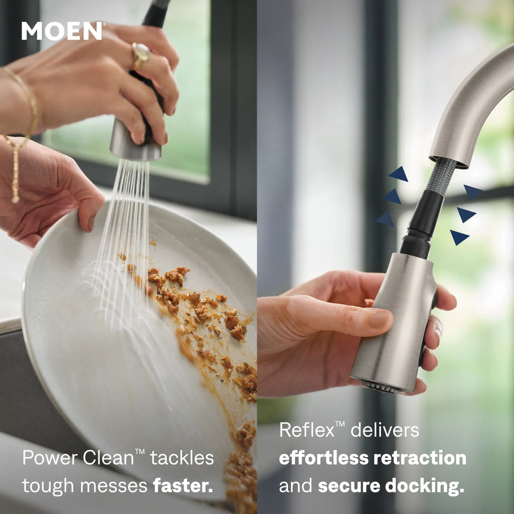 MOEN 7185EWSRS Brantford Motionsense Wave One-Handle Pulldown Touchless Kitchen Faucet - Spot Resist Stainless