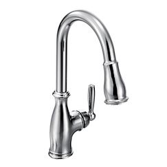 MOEN 7185C Brantford One-Handle High Arc Pulldown Kitchen Faucet - Chrome