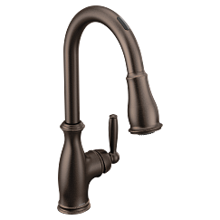 MOEN 7185EVORB Brantford Smart Kitchen Faucet One-Handle High Arc Pulldown - Oil Rubbed Bronze