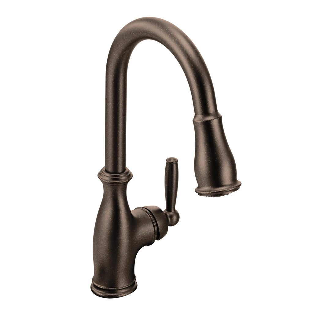 MOEN 7185ORB Brantford One-Handle High Arc Pulldown Kitchen Faucet - Oil Rubbed Bronze