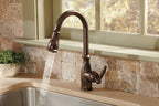 MOEN 7185ORB Brantford One-Handle High Arc Pulldown Kitchen Faucet - Oil Rubbed Bronze