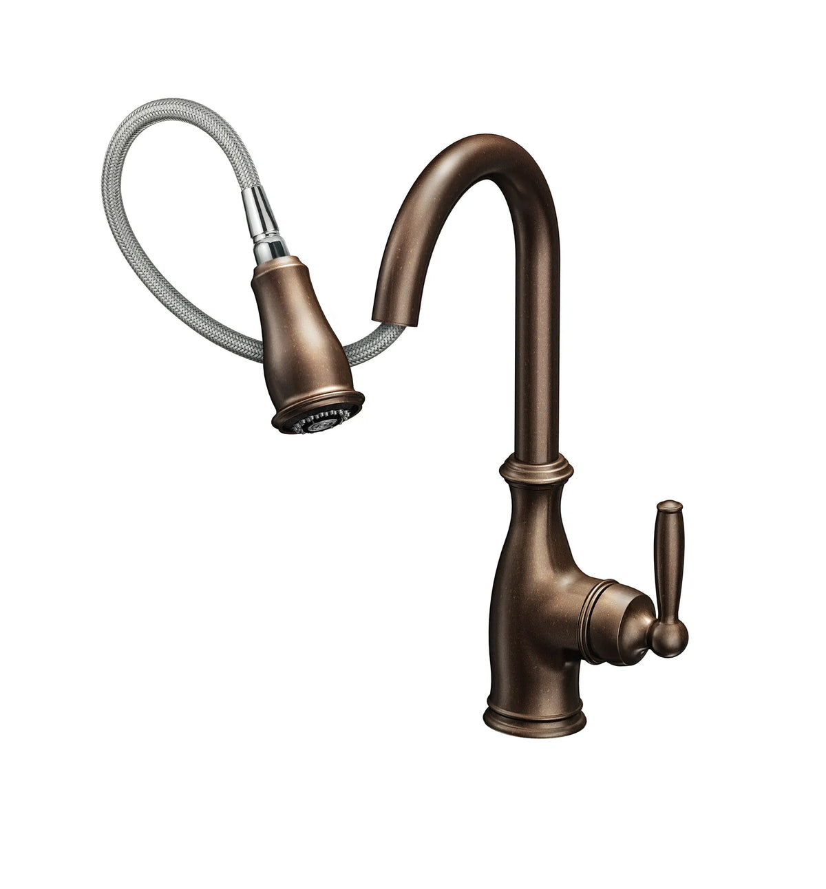 MOEN 7185ORB Brantford One-Handle High Arc Pulldown Kitchen Faucet - Oil Rubbed Bronze