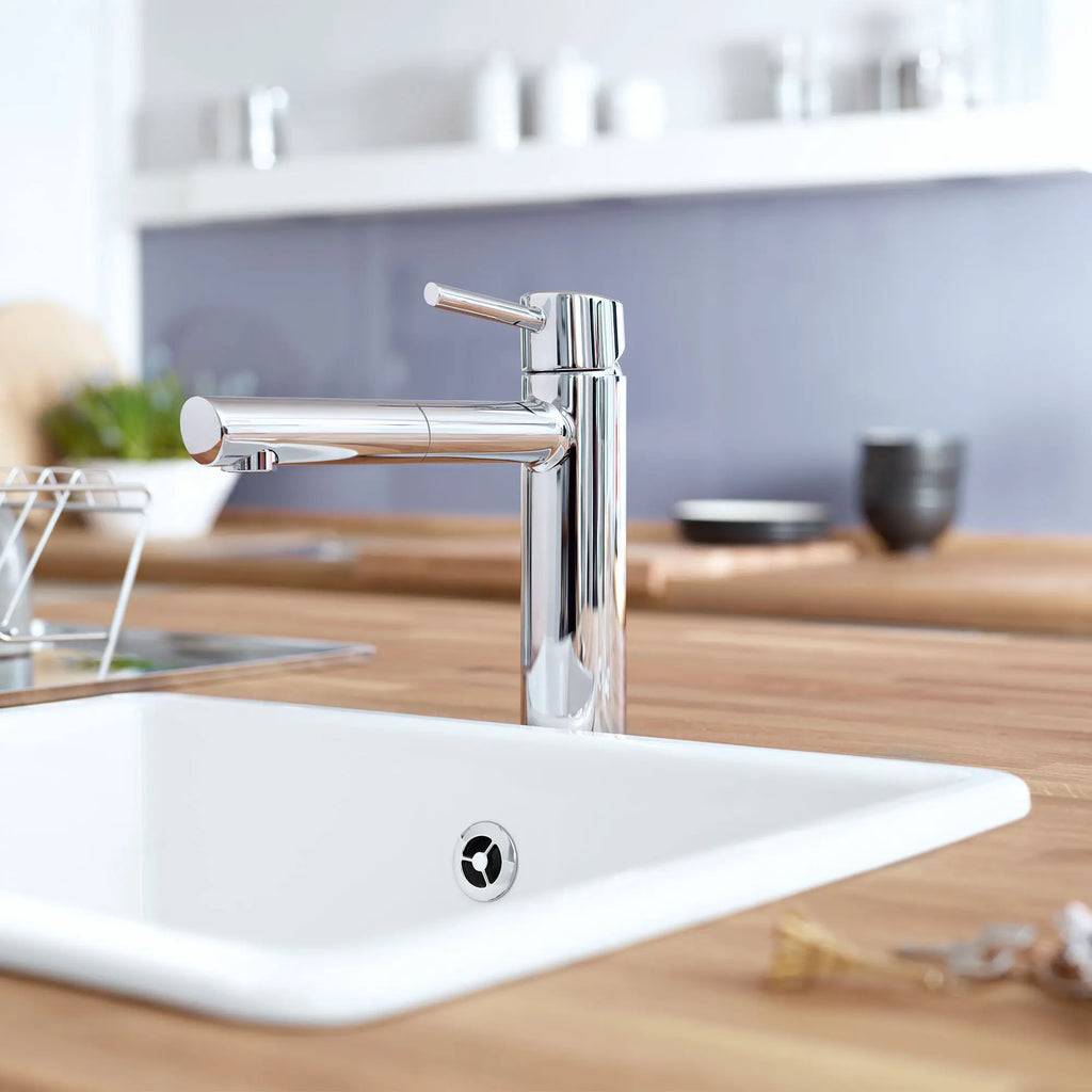 GROHE 31453001 Concetto Single-Handle Pull-Out Kitchen Faucet Dual Spray 1.5 GPM - Chrome