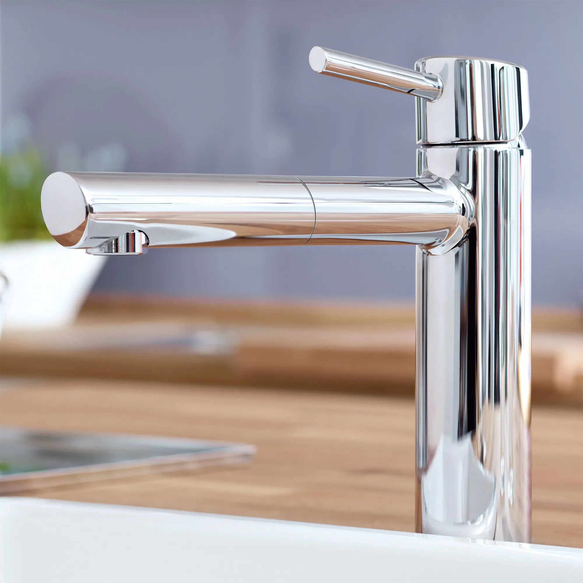 GROHE 31453001 Concetto Single-Handle Pull-Out Kitchen Faucet Dual Spray 1.5 GPM - Chrome