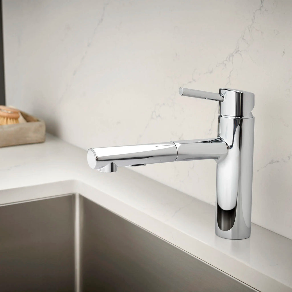 GROHE 31453001 Concetto Single-Handle Pull-Out Kitchen Faucet Dual Spray 1.5 GPM - Chrome