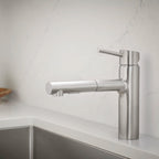 GROHE 31453DC1 Concetto Single-Handle Pull-Out Kitchen Faucet Dual Spray 1.5 GPM - Supersteel