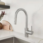 GROHE 31479DC1 Concetto Single-Handle Pull Down Prep Faucet 1.75 GPM - Supersteel
