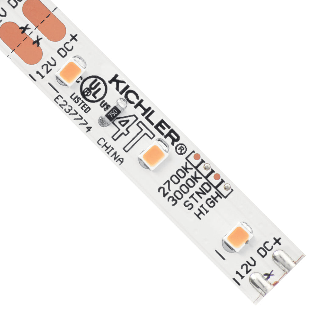 KICHLER 4T1100H30WH 4Tl Dry Tape 12V 12V High Dry 3000K Tape 100 - White Material (Not Painted)