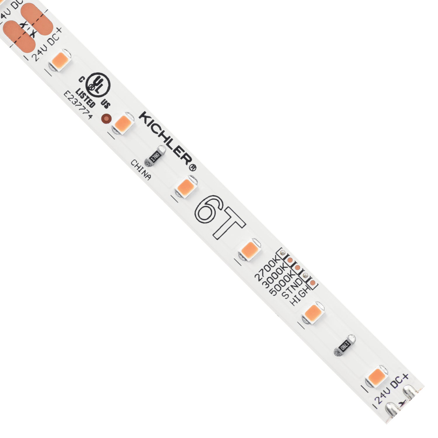 KICHLER 6T110S27WH 6T 10' 2700K 24V Standard Output Dry Led Tape White