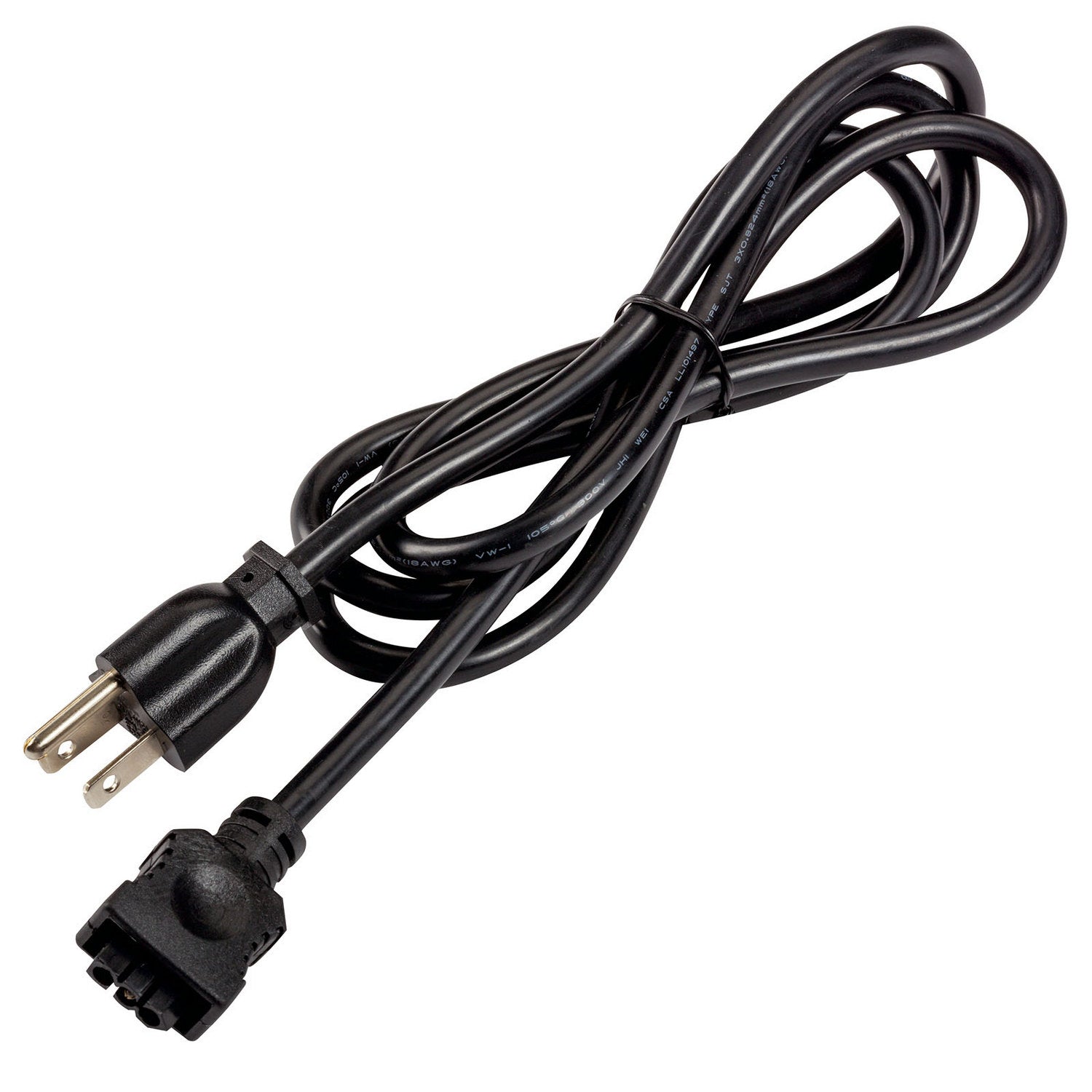 KICHLER 6UCORDBK 4U/6U Under Cabinet 3-Prong Cord Black