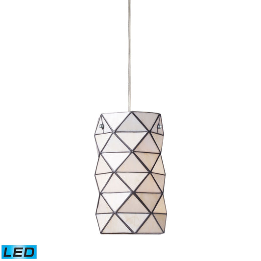 ELK SHOWROOM 72021-1-LED Tetra 7'' Wide 1-Light Mini Pendant - Polished Chrome