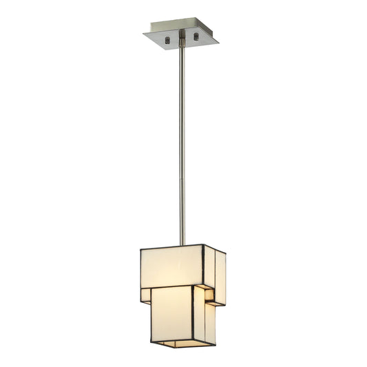 ELK SHOWROOM 72062-1 Cubist 6'' Wide 1-Light Mini Pendant - Brushed Nickel