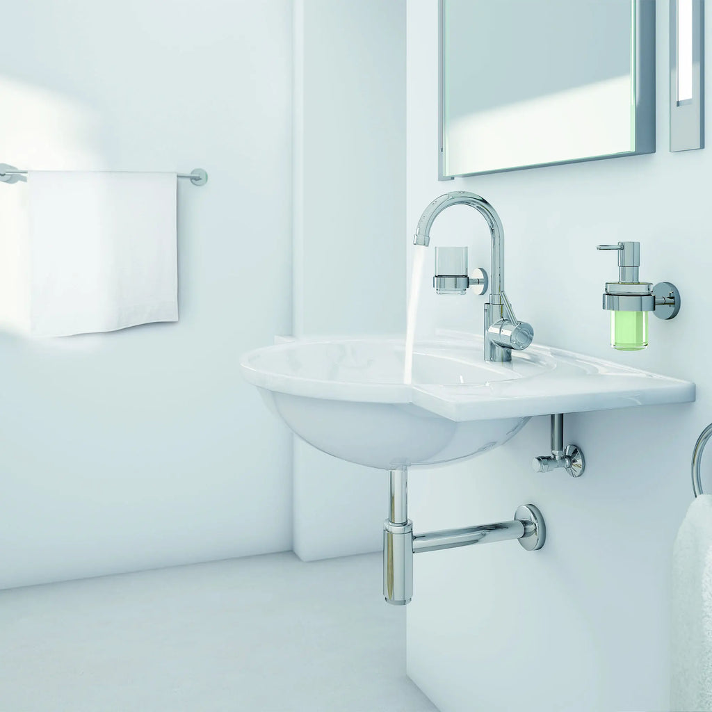 GROHE 32138002 Concetto Single Hole Single-Handle L-Size Bathroom Faucet, 1.2 GPM - Chrome