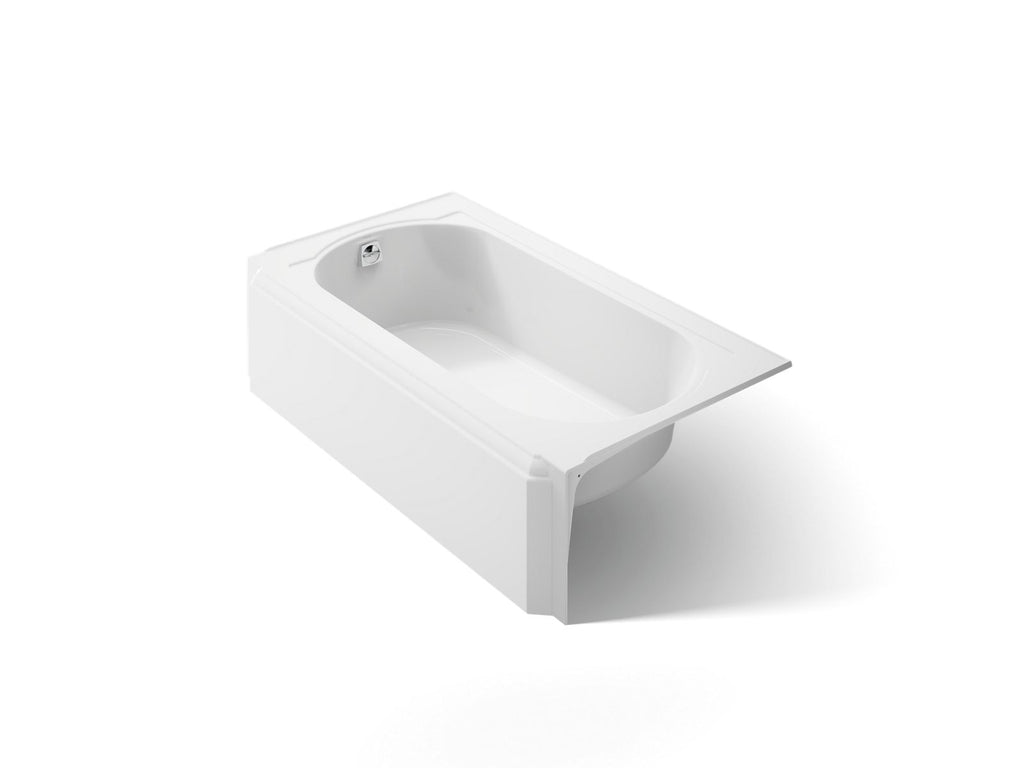 KOHLER K-721-0 Memoirs 60" X 33-3/4" Alcove Bath, Left Drain - White