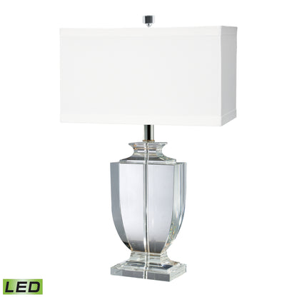 ELK SIGNATURE 722-LED Crystal 27'' High 1-Light Table Lamp - Clear - Includes LED Bulb