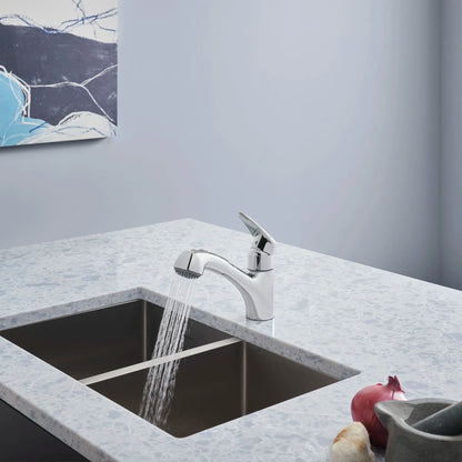 GROHE 33330001 Eurodisc Single-Handle Pull-Out Kitchen Faucet Dual Spray 1.75 GPM - Chrome
