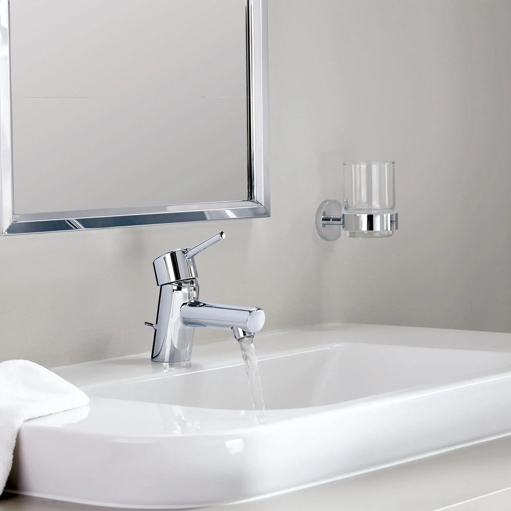 GROHE 34702001 Concetto Single Hole Single-Handle XS-Size Bathroom Faucet, 1.2 GPM - Chrome