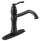MOEN 7240BL Belfield Matte black one-handle kitchen faucet