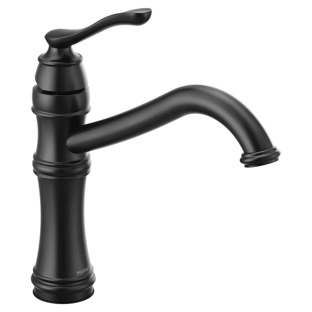 MOEN 7240BL Belfield Matte black one-handle kitchen faucet