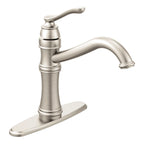 MOEN 7240SRS Belfield Chrome One-Handle High Arc Kitchen Faucet - Spot Resist Stainless