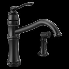MOEN 7245BL Belfield  One-Handle Kitchen Faucet In Matte Black