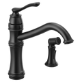 MOEN 7245BL Belfield  One-Handle Kitchen Faucet In Matte Black