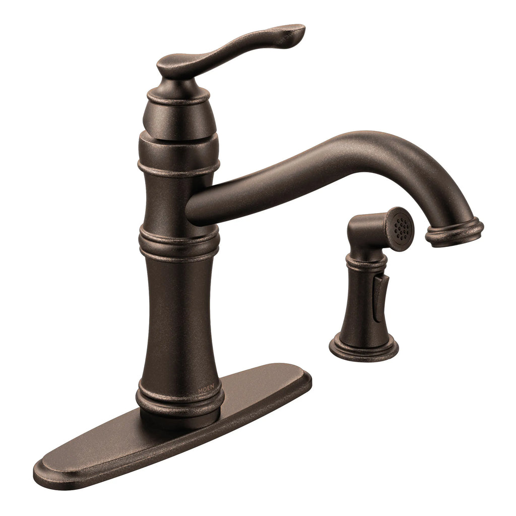 MOEN 7245ORB Belfield One-Handle High Arc Kitchen Faucet - Oil Rubbed Bronze