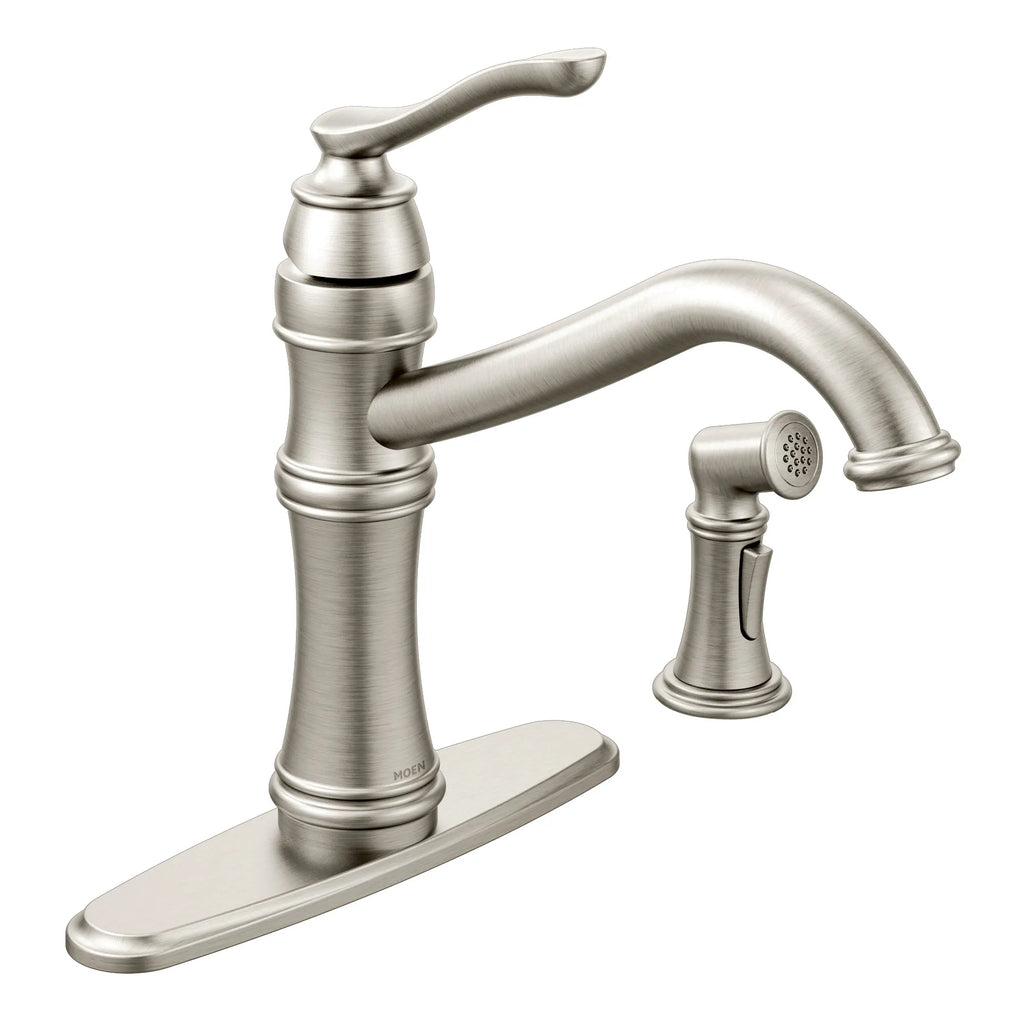 MOEN 7245SRS Belfield One-Handle High Arc Kitchen Faucet - Spot Resist Stainless