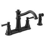 MOEN 7255BL Belfield Two-Handle Kitchen Faucet - Matte Black