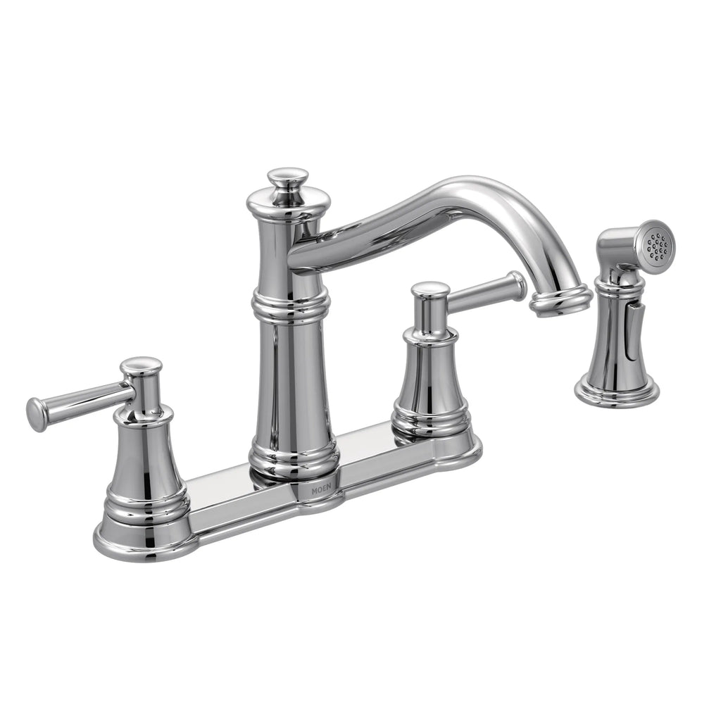 MOEN 7255C Belfield Two-Handle Kitchen Faucet - Chrome