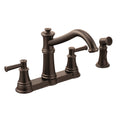 MOEN 7255ORB Belfield Two-Handle Kitchen Faucet - Oil Rubbed Bronze
