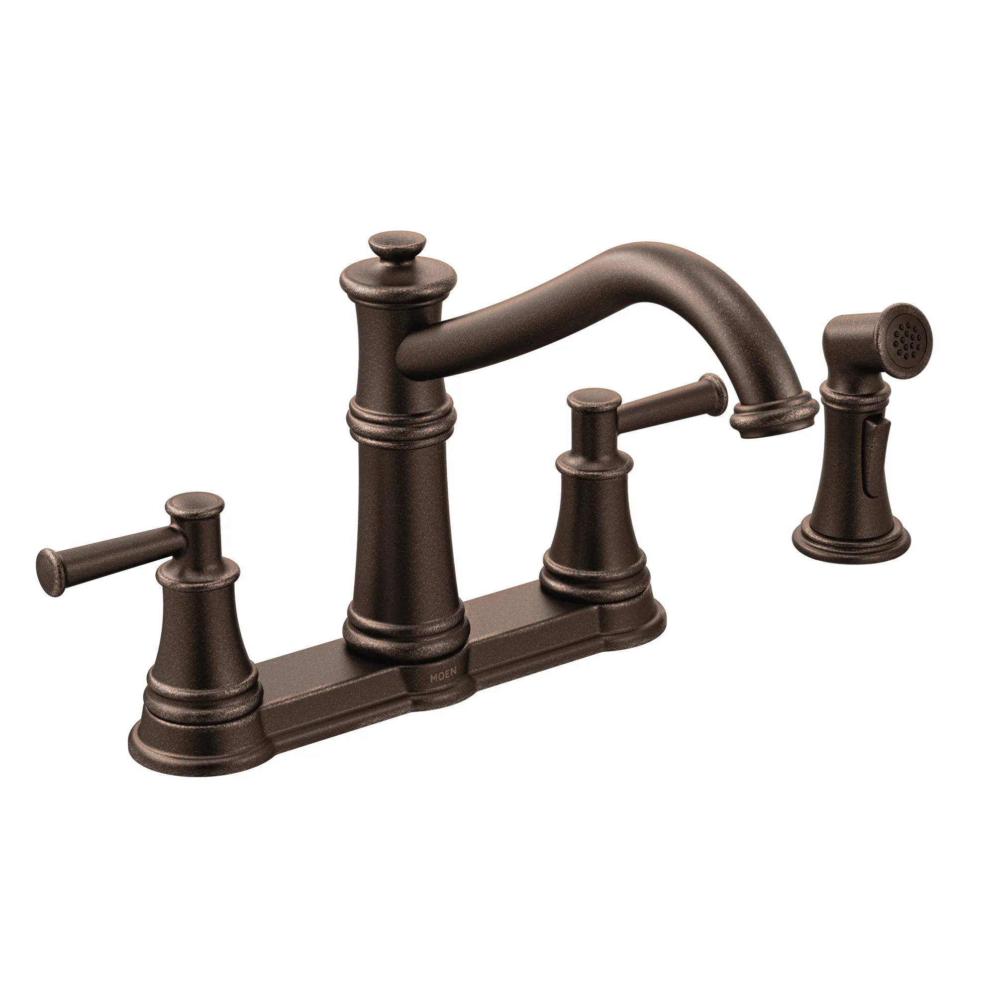 MOEN 7255ORB Belfield Two-Handle Kitchen Faucet - Oil Rubbed Bronze