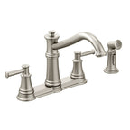 MOEN 7255SRS Belfield Two-Handle Kitchen Faucet - Spot Resist Stainless