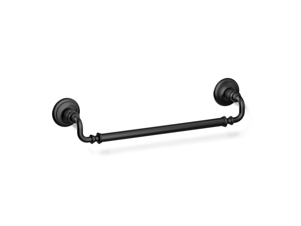 KOHLER K-72567-BL Artifacts 18" Towel Bar - Matte Black