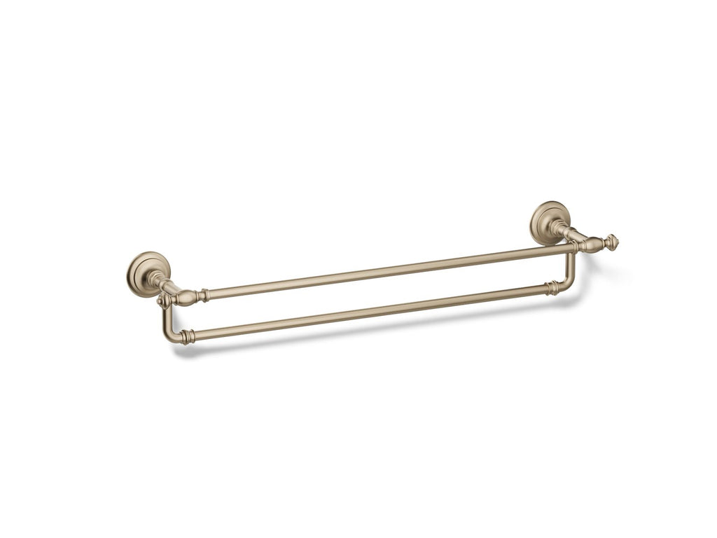 KOHLER K-72570-BV Artifacts 24" Double Towel Bar - Vibrant Brushed Bronze