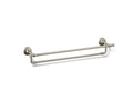 KOHLER K-72570-SN Artifacts 24" Double Towel Bar - Vibrant Polished Nickel
