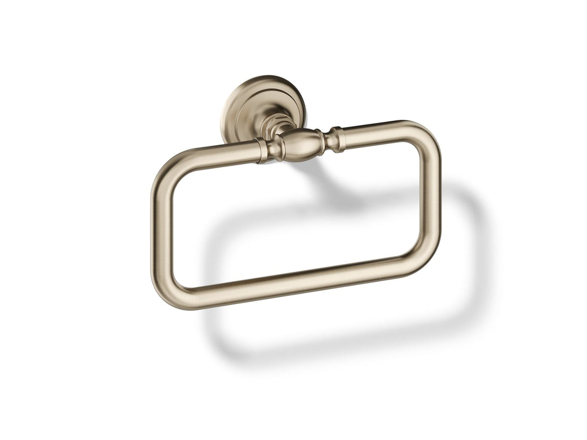 KOHLER K-72571-BV Artifacts Towel Ring - Vibrant Brushed Bronze