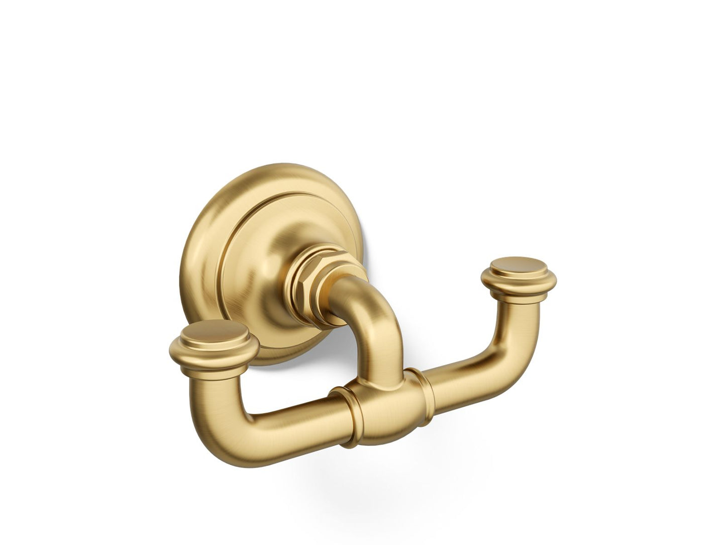KOHLER K-72572-2MB Artifacts Double robe hook - Vibrant Brushed Moderne Brass