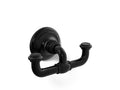 KOHLER K-72572-BL Artifacts Double Robe Hook - Matte Black