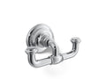 KOHLER K-72572-CP Artifacts Double Robe Hook - Polished Chrome