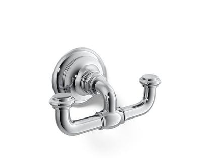 KOHLER K-72572-CP Artifacts Double robe hook - Polished Chrome