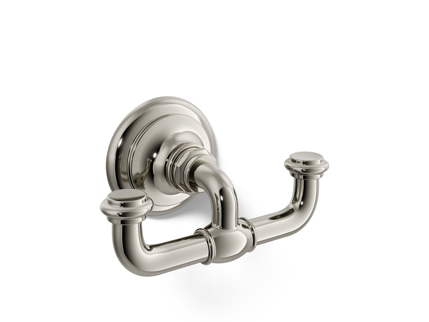 KOHLER K-72572-SN Artifacts Double robe hook - Vibrant Polished Nickel