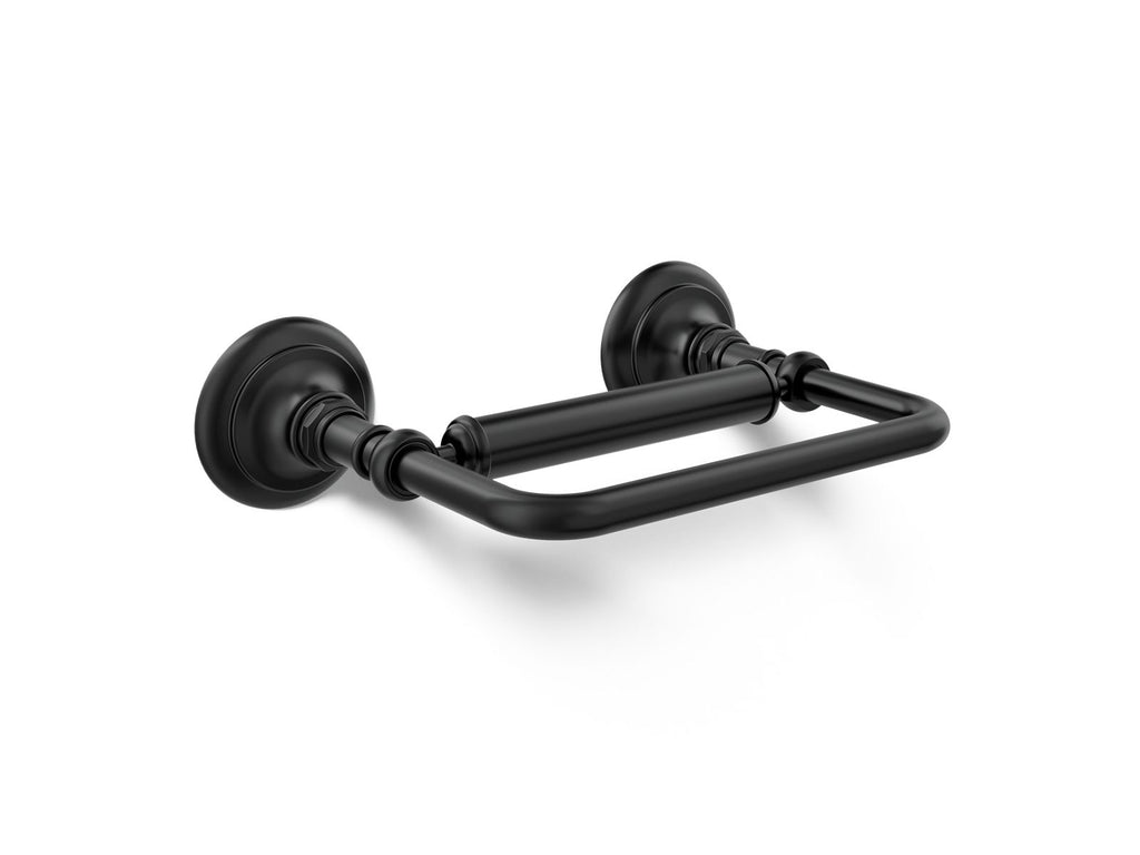KOHLER K-72573-BL Artifacts Pivoting Toilet Paper Holder - Matte Black