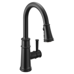 MOEN 7260BL Belfield One-Handle High Arc Pulldown Kitchen Faucet - Matte Black