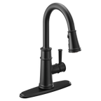 MOEN 7260BL Belfield One-Handle High Arc Pulldown Kitchen Faucet - Matte Black