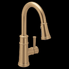 MOEN 7260BZG Belfield Bronzed gold (bzg) one-handle pulldown kitchen faucet