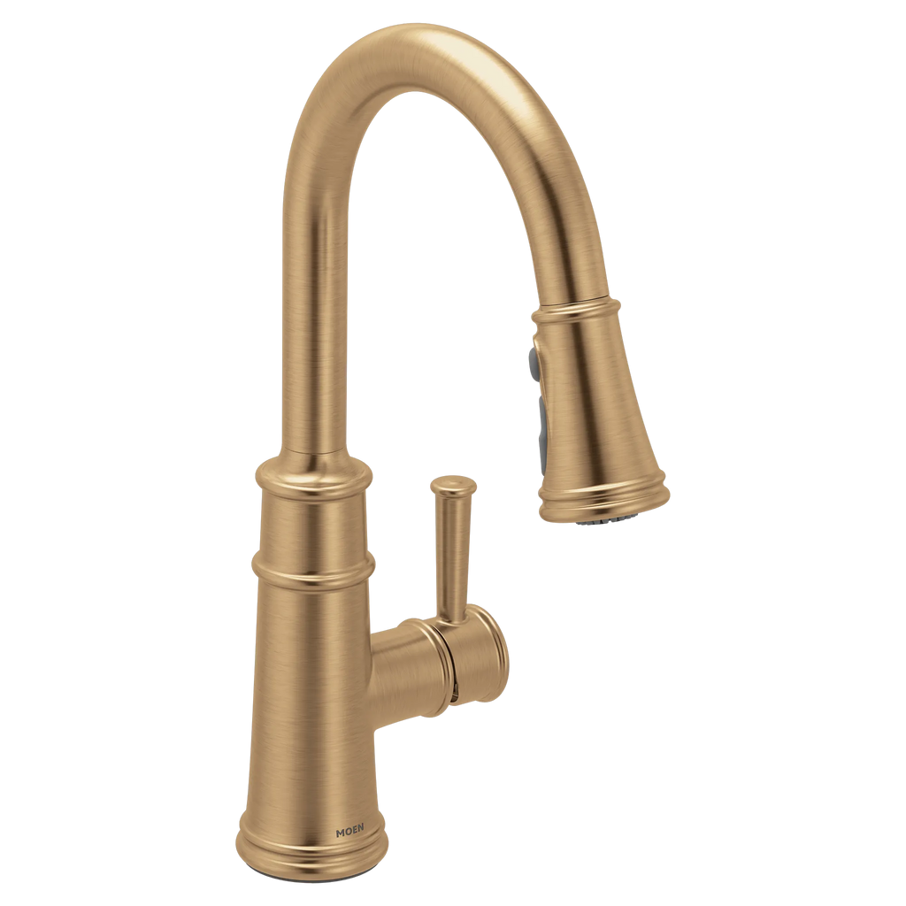 MOEN 7260BZG Belfield One-Handle High Arc Pulldown Kitchen Faucet - Bronzed Gold